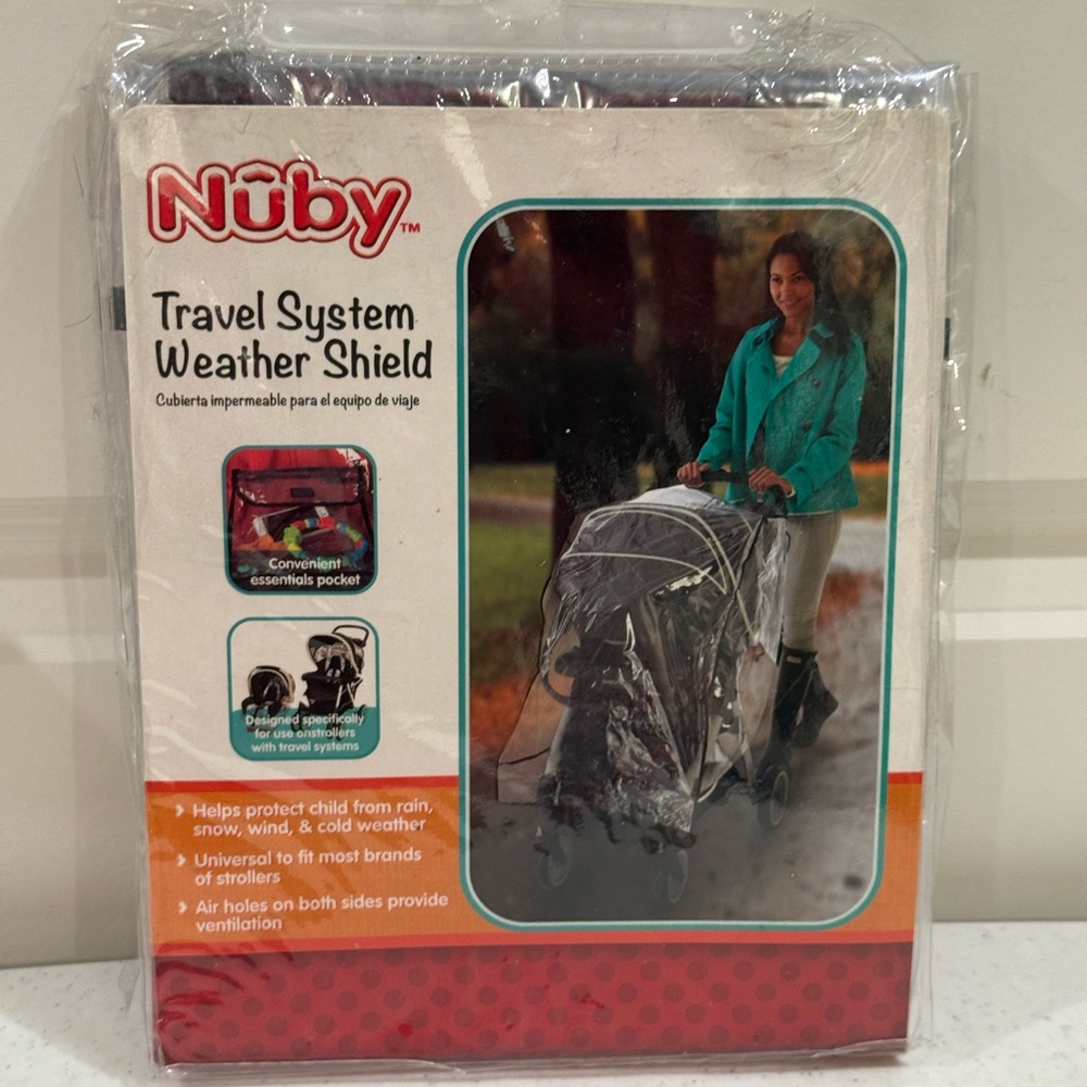 NEW Nuby Clear Travel System Weather Shield for Strollers